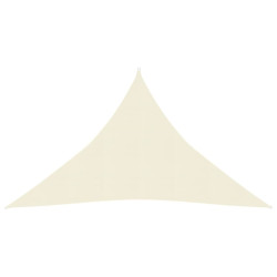 Żagiel przeciwsłoneczny, 160 g/m², kremowy, 3x3x4,2 m, HDPE