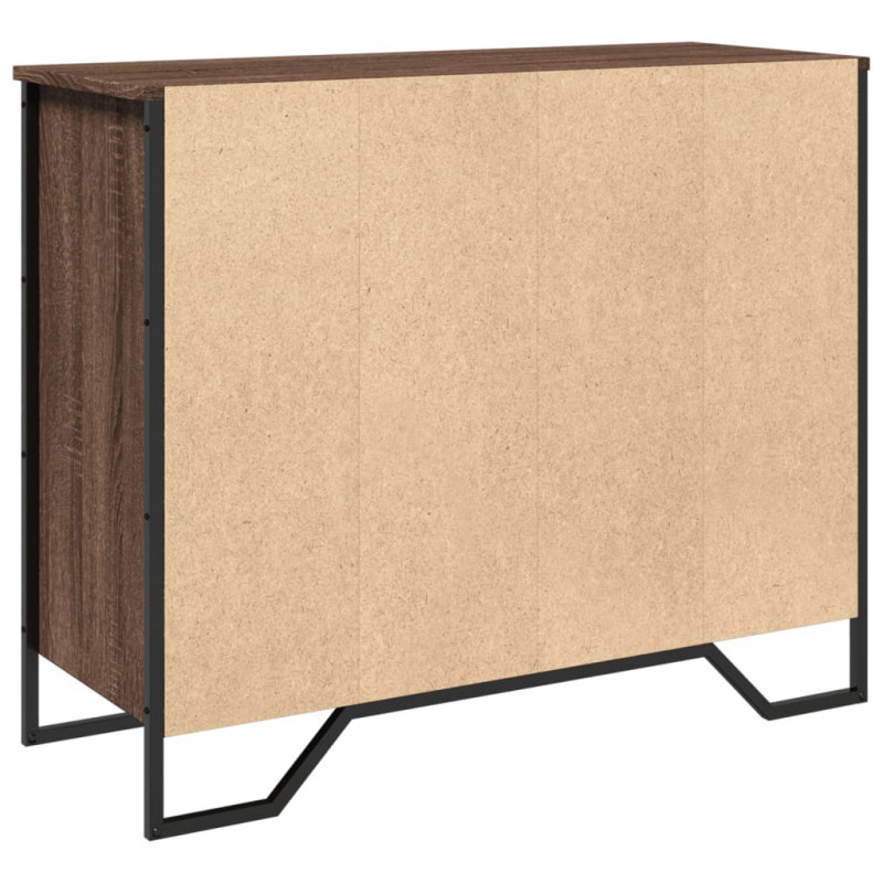 Szafka, brązowy dąb, 91x35,5x74,5 cm, materiał drewnopochodny
