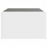 Stolik kawowy z LED Infinity, biały, 70x50x30 cm