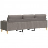 3-osobowa sofa z poduszkami, taupe, 210 cm, obita tkaniną