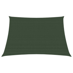 Żagiel przeciwsłoneczny, 160 g/m², ciemnozielony, 3/4x2 m, HDPE
