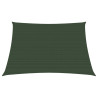 Żagiel przeciwsłoneczny, 160 g/m², ciemnozielony, 3/4x2 m, HDPE