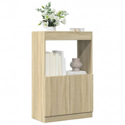 Wysoka szafka, db sonoma, 63x33x100 cm, materiał drewnopochodny