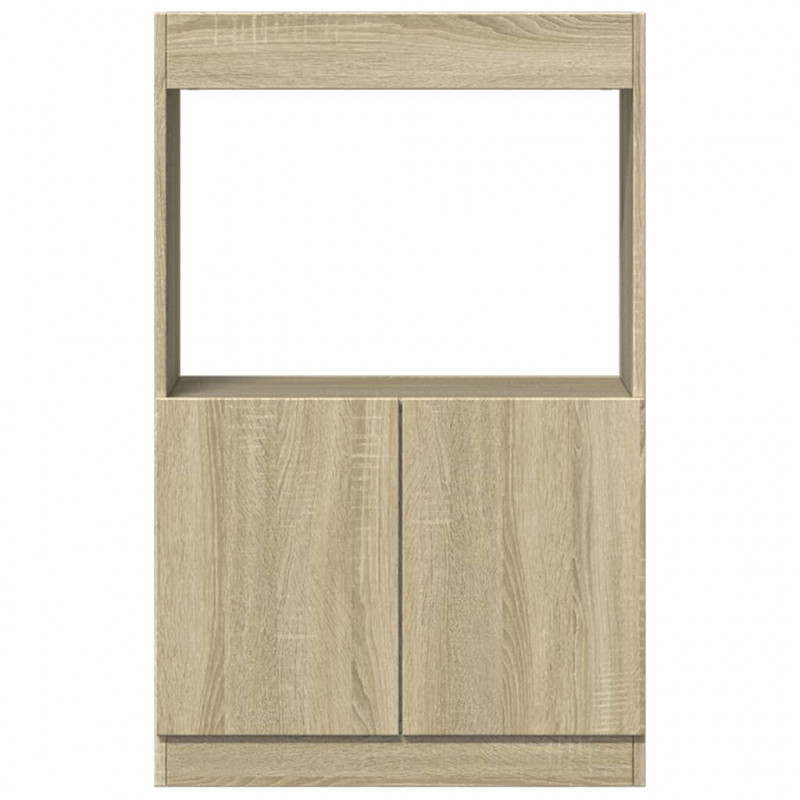 Wysoka szafka, db sonoma, 63x33x100 cm, materiał drewnopochodny