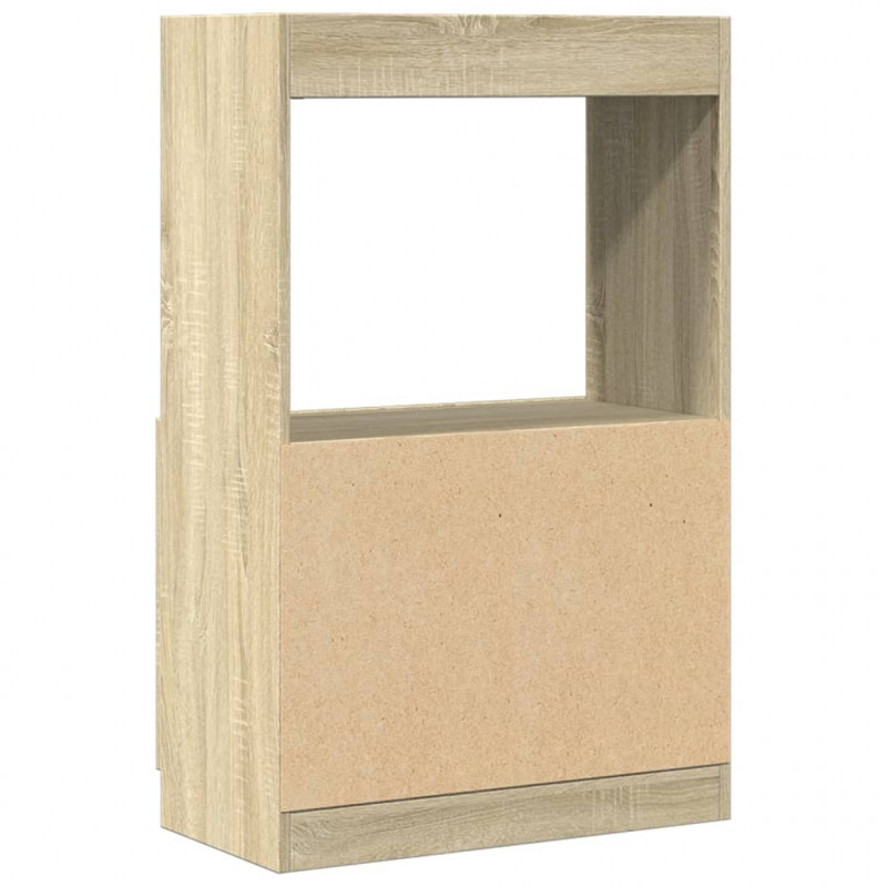 Wysoka szafka, db sonoma, 63x33x100 cm, materiał drewnopochodny