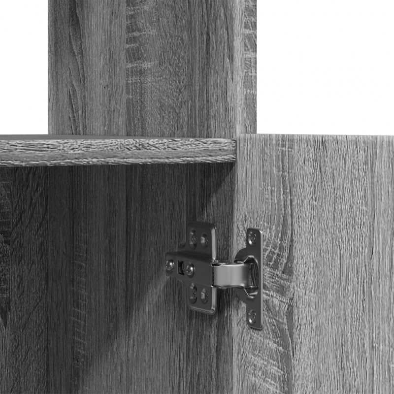 Wysoka szafka, szary dąb sonoma, 92x33x100 cm