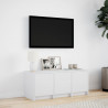 Szafka TV z LED, biała, 97x34x40 cm, materiał drewnopochodny