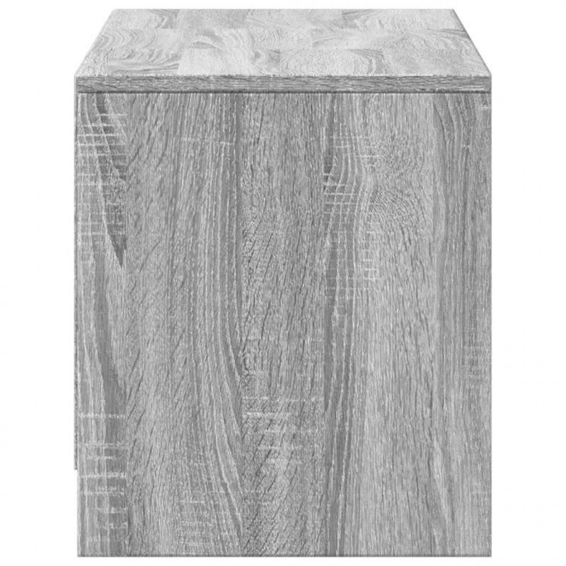 Szafka TV z LED, szary dąb sonoma, 97x34x40 cm