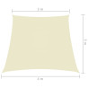 Żagiel ogrodowy, tkanina Oxford, trapezowy, 3/4x3 m, kremowy
