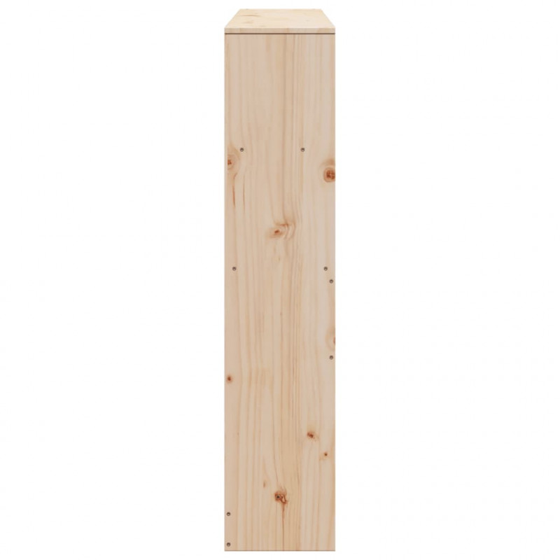 Wezgłowie do łóżka, z półkami, 120 cm, lite drewno sosnowe