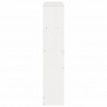 Wezgłowie do łóżka, z półkami, białe, 100 cm, drewno sosnowe