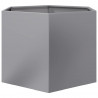 Donica ogrodowa, sześciokątna, 69x60x45 cm, stal galwanizowana