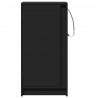 Szafka z LED, czarna, 42,5x34x85 cm, materiał drewnopochodny