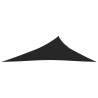 Żagiel przeciwsłoneczny, 160 g/m², czarny, 3x4x5 m, HDPE