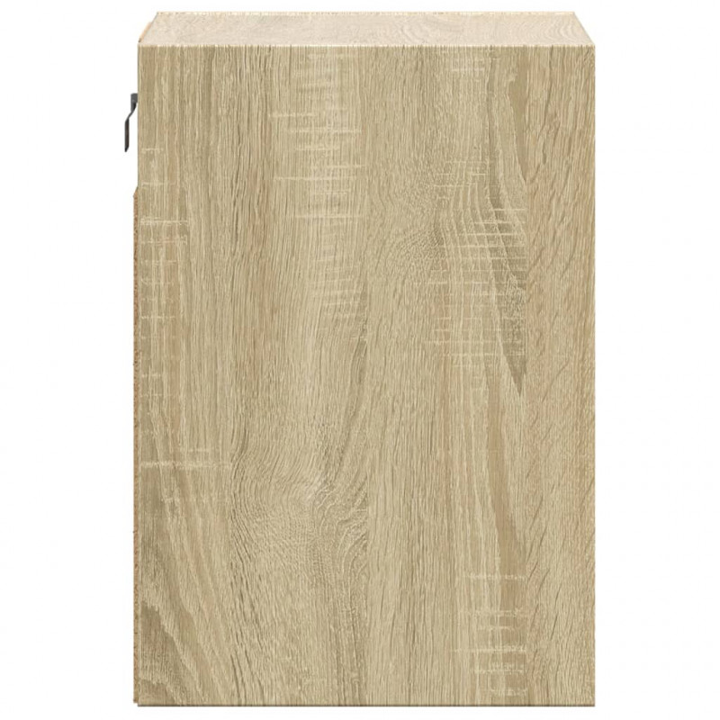 Ścienne szafki TV z LED, 2 szt., dąb sonoma, 41x31x45 cm