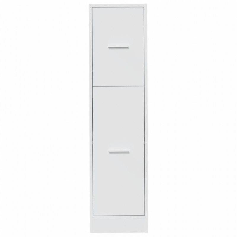 Szafka apteczna, biała, 30x41x118 cm, materiał drewnopochodny