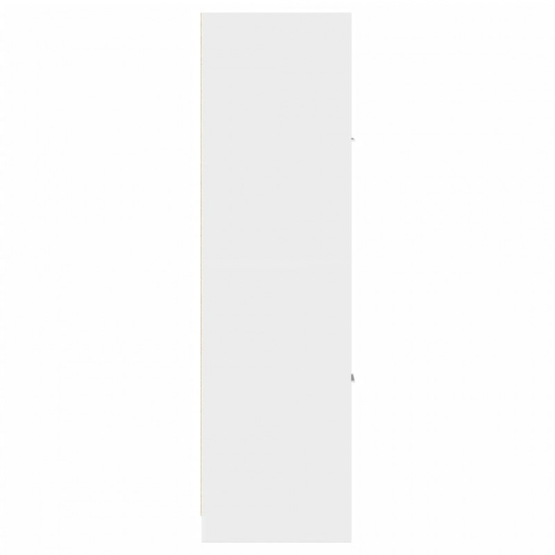Szafka apteczna, biała, 30x41x144,5 cm, materiał drewnopochodny