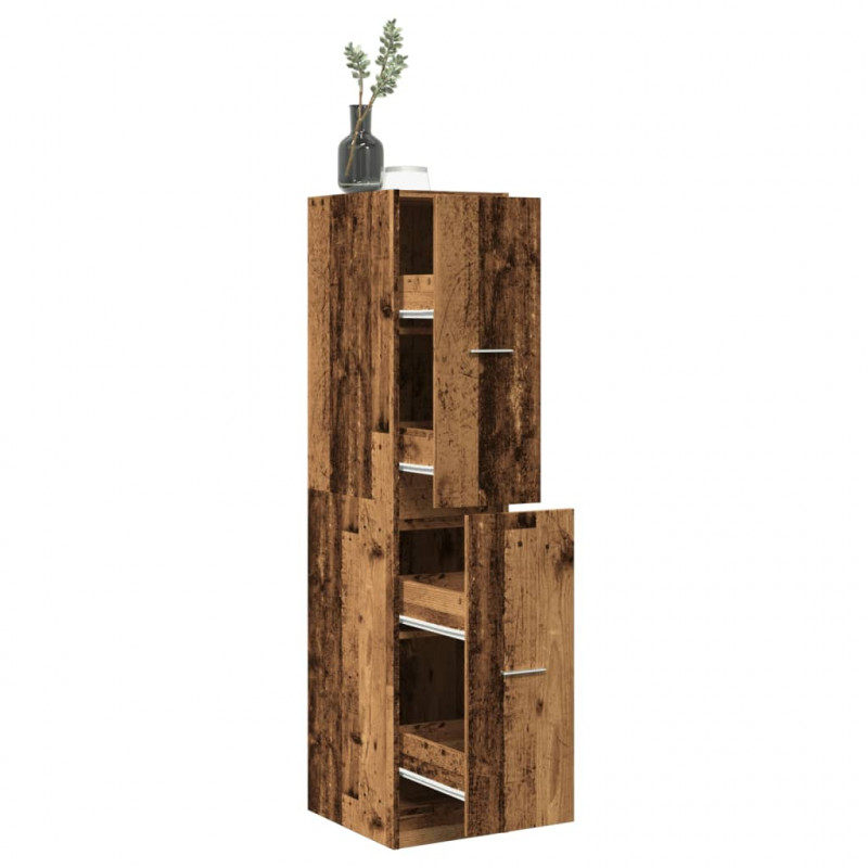 Szafka apteczna, stare drewno, 30x41x144,5 cm