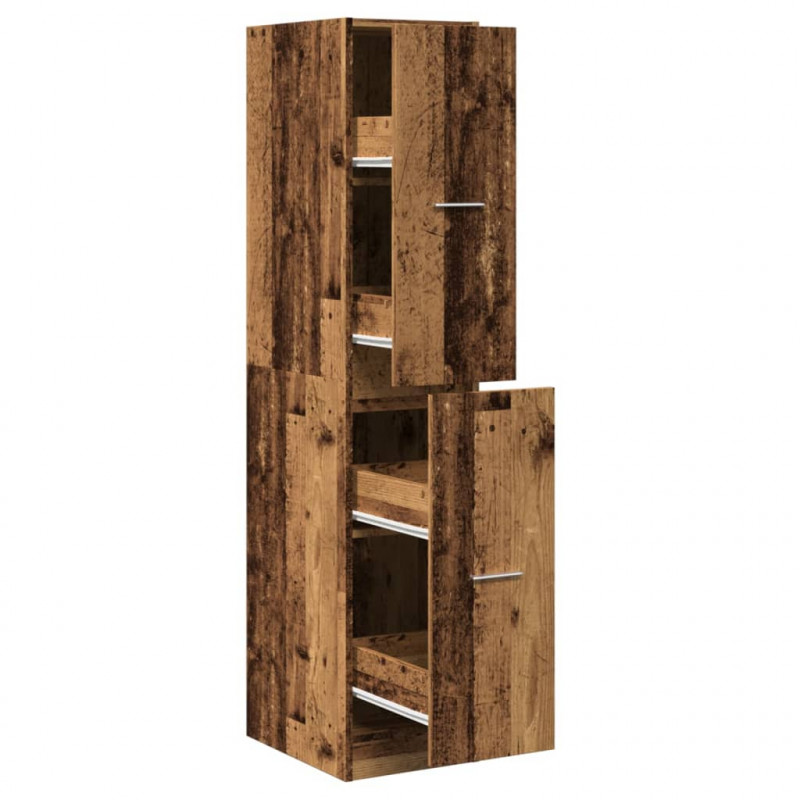 Szafka apteczna, stare drewno, 30x41x144,5 cm