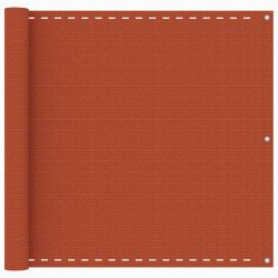 Parawan balkonowy, pomarańczowy, 90x500 cm, HDPE