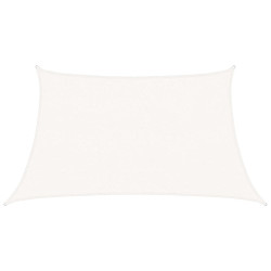 Żagiel przeciwsłoneczny, 160 g/m², biały, 3/4x2 m, HDPE