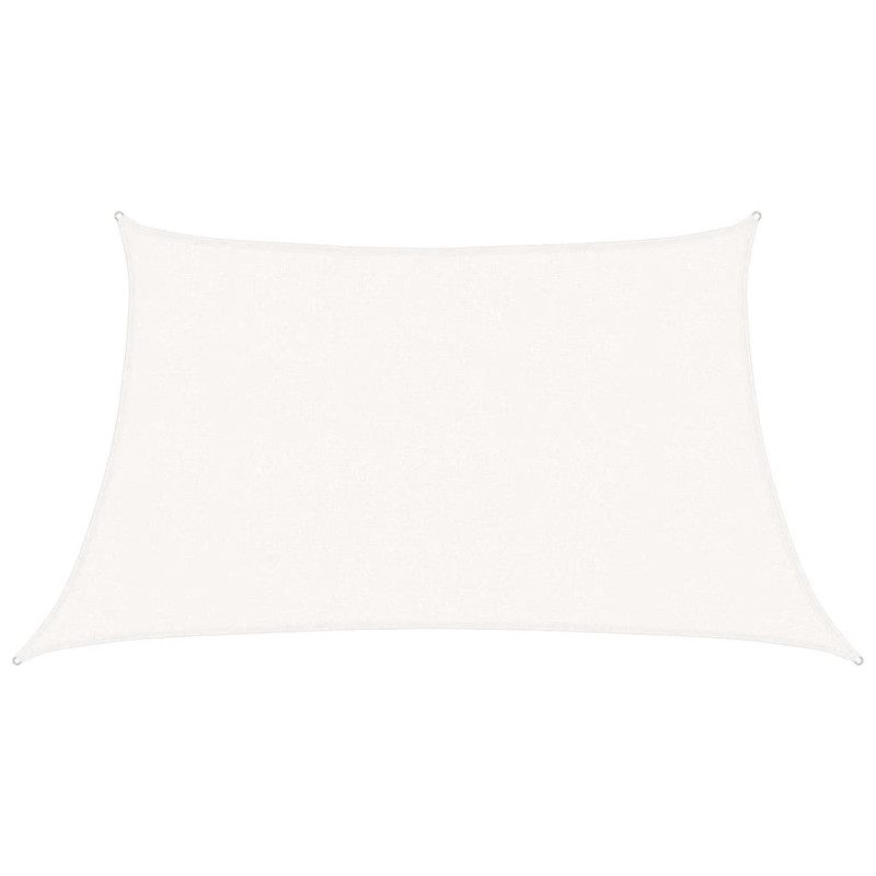 Żagiel przeciwsłoneczny, 160 g/m², biały, 3/4x2 m, HDPE