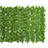 Parawan balkonowy, zielone liście, 300x100 cm