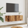 Ścienne szafki TV, 2 szt., stare drewno, 100x30x30 cm