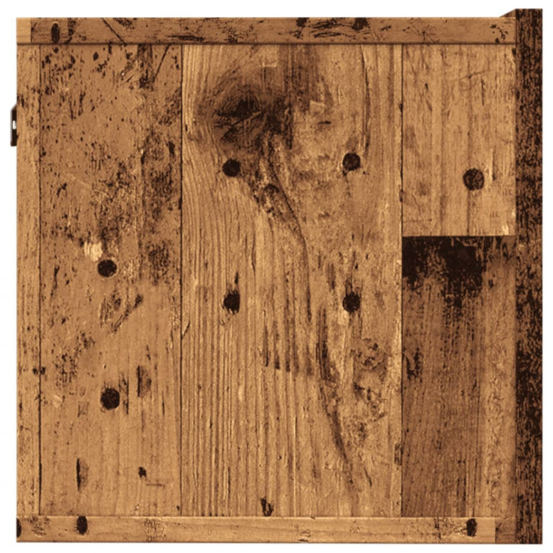 Ścienne szafki TV, 2 szt., stare drewno, 100x30x30 cm