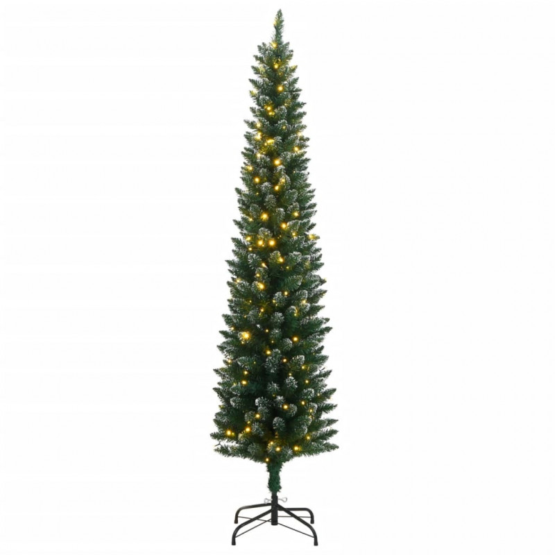 Sztuczna, smukła choinka, 150 lampek LED, 150 cm