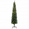 Sztuczna, smukła choinka, 150 lampek LED, 150 cm