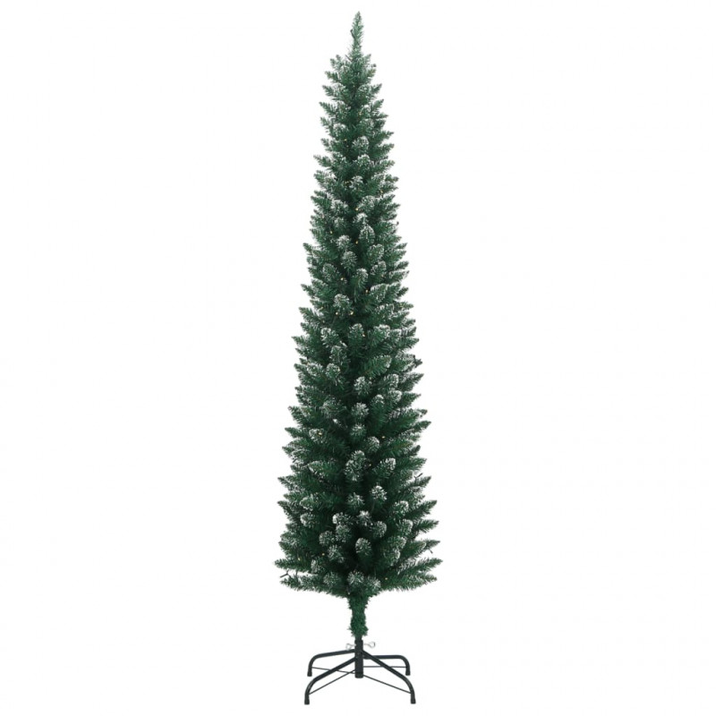 Sztuczna, smukła choinka, 150 lampek LED, 150 cm