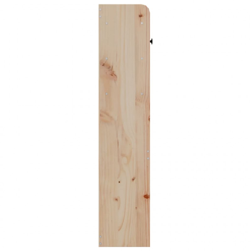 Wezgłowie do łóżka, z półkami, 120 cm, lite drewno sosnowe