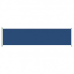 Wysuwana markiza boczna na taras, 160 x 600 cm, niebieska