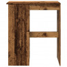 Stolik barowy z przegródkami, stere drewno, 90x47,5x103,5 cm
