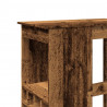 Stolik barowy z przegródkami, stere drewno, 90x47,5x103,5 cm