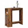 Stolik barowy z przegrodami, stare drewno, 101x40x103,5 cm