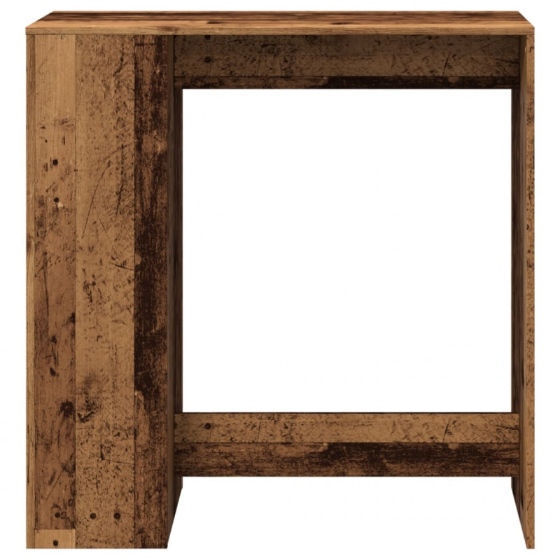 Stolik barowy z przegrodami, stare drewno, 101x40x103,5 cm