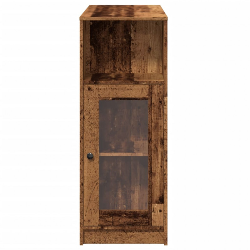 Stolik barowy z przegrodami, stare drewno, 101x40x103,5 cm