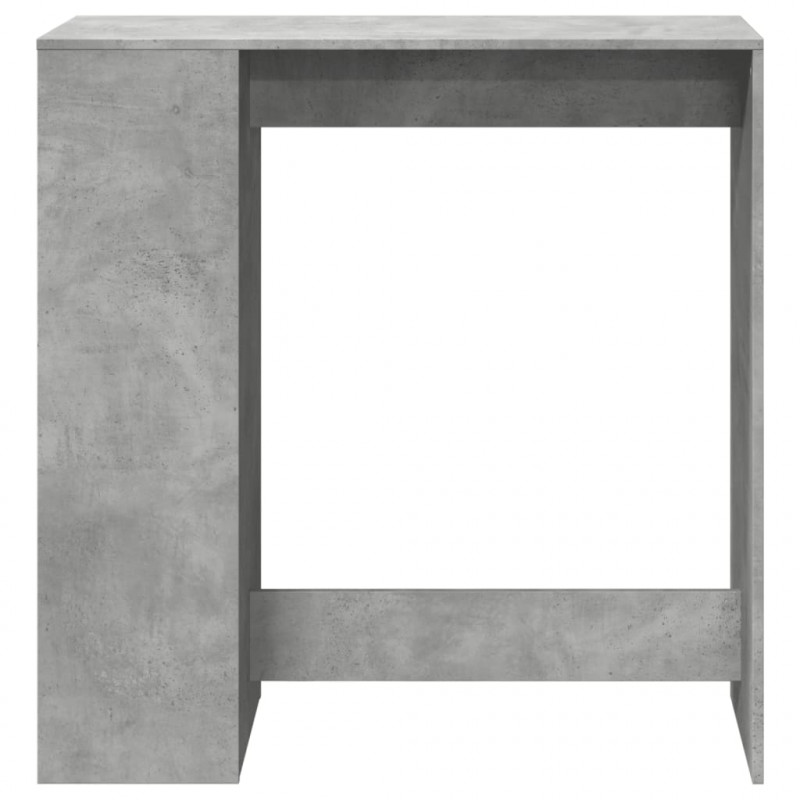 Stolik barowy z przegrodami, szarość betonu, 101x40x103,5 cm
