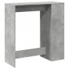 Stolik barowy z przegrodami, szarość betonu, 101x40x103,5 cm