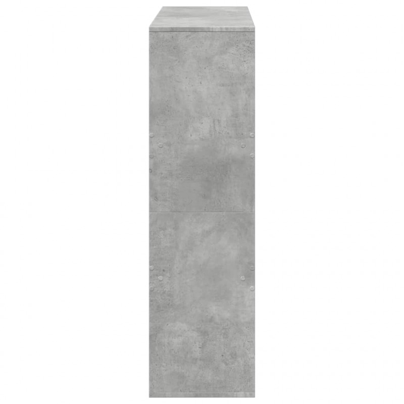 Regał na książki/przegroda, szarość betonu, 100x33x115 cm