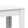Stolik barowy, biały, 102x50x103,5 cm, materiał drewnopochodny