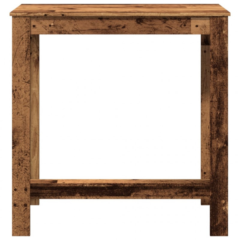Stolik barowy, stare drewno, 102x50x103,5 cm