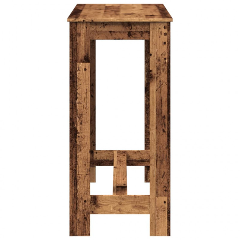 Stolik barowy, stare drewno, 102x50x103,5 cm