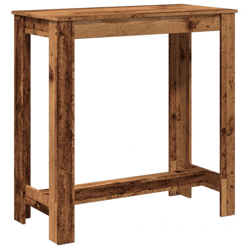 Stolik barowy, stare drewno, 102x50x103,5 cm