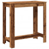 Stolik barowy, stare drewno, 102x50x103,5 cm