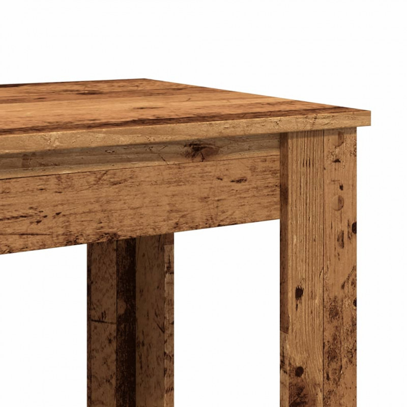 Stolik barowy, stare drewno, 102x50x103,5 cm