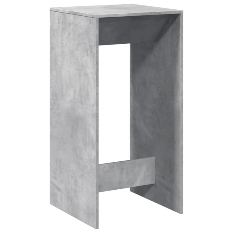 Stolik barowy, szarość betonu, 51x50x103,5 cm