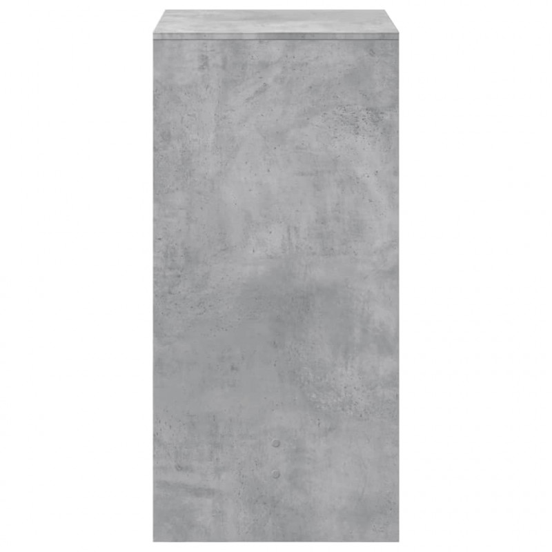 Stolik barowy, szarość betonu, 51x50x103,5 cm